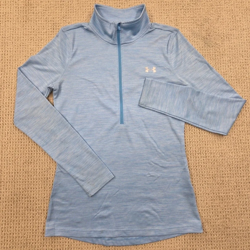 Under Armour‎ Tech Twist Half Zip Pullover Top Blue Womens Small